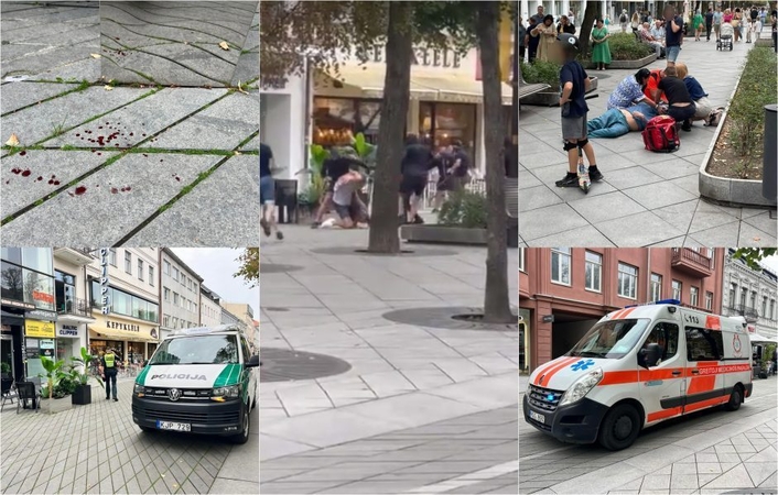 Žiaurios muštynės Kauno centre: keturiems įtariamiesiems – trijų mėnesių suėmimas