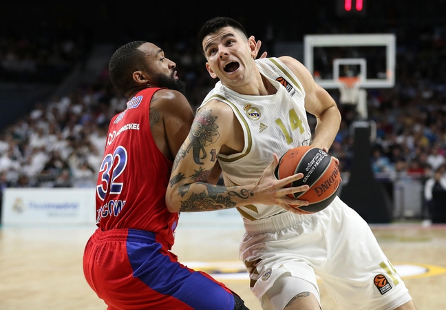 Eurolygos sunkiasvorių dvikovoje „Real“ pranoko CSKA