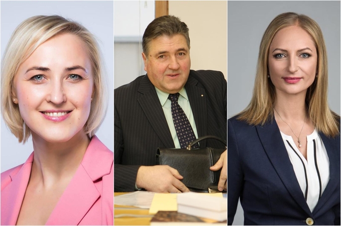 Paulė Kuzmickienė (iš kairės), Liudas Jonaitis, Rasa Petrauskienė