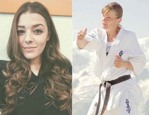 Justina Gervytė (kairėje) ir Inga Mikštaitė (dešinėje)