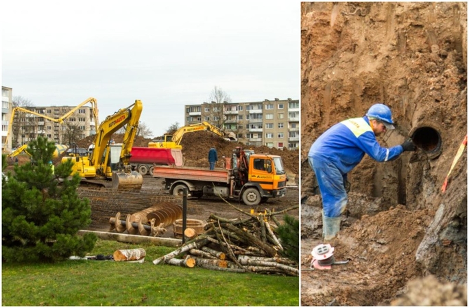 Apie vandentiekio avariją prie „Girstučio“: trasa turėjo eiti kiek kitoje vietoje