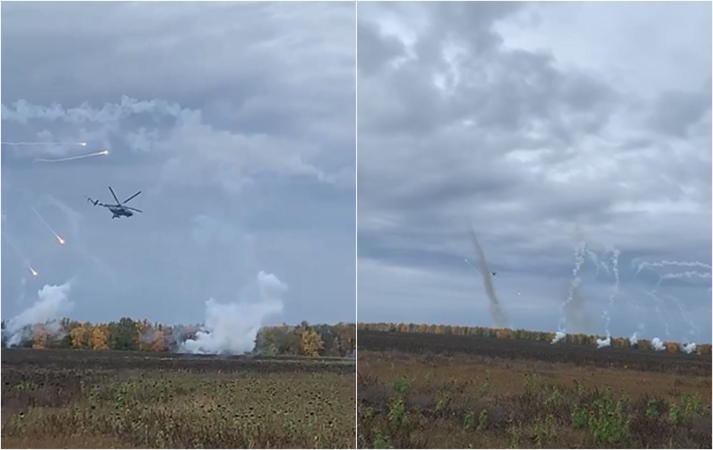 Įspūdinga Ukrainos ataka: priešą bombarduoja sraigtasparniais, minosvaidžiais ir šarvuočiais 