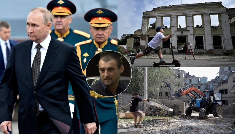 Lietuvoje besigydantis Ukrainos karys rėžė V. Putinui: kiek nužudei taikių gyventojų?