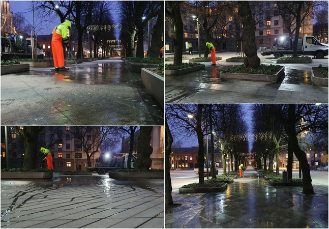 Kauniečiai stebisi: darbininkai Laisvės alėją norėjo paversti čiuožykla?