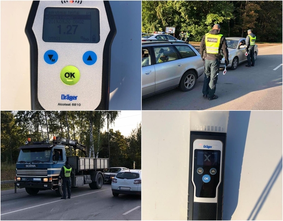 Kaune vos per kelias valandas – keturi neblaivūs vairuotojai