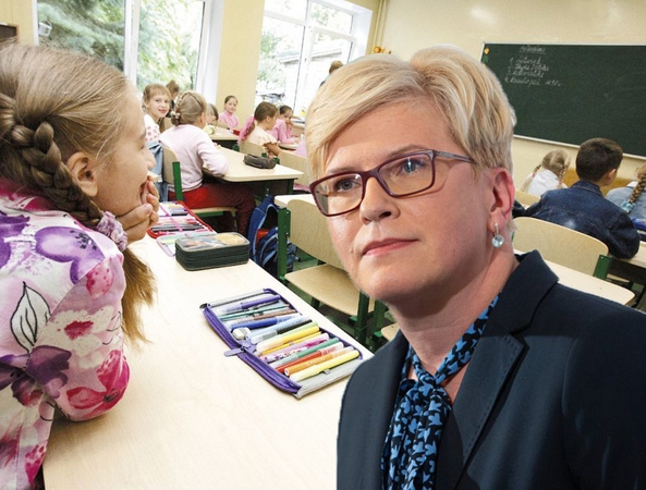 I. Šimonytė: mokiniai, kurie yra skiepyti, gali ramiai projektuotis savo buvimą mokykloje