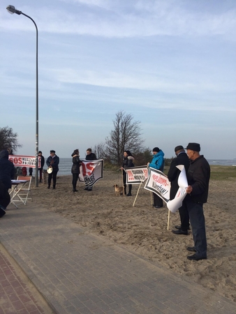 Klaipėdos pajūryje – protesto akcija