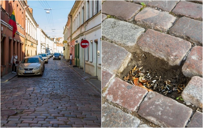 M. Daukšos gatvės grindinys – ne tik pėsčiųjų galvos skausmas 