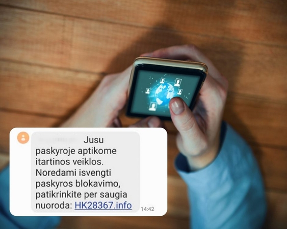 Užkibo ant sukčių kabliuko ir neteko pinigų: dar kartą ragina nespausti įtartinų nuorodų!
