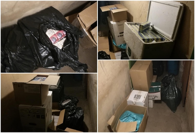 Kaunietis kontrabandines cigaretes laikė bute ir daugiabučio rusyje