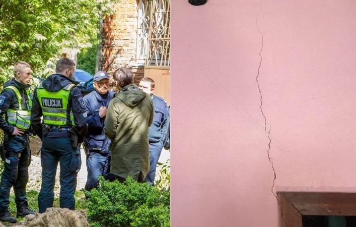 Griūti pradėjusio namo gyventojai: savaitgalio laukiame su baime