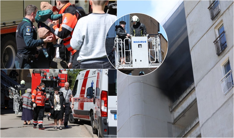 Gaisro Šilainių daugiabutyje mįslė peradresuota policijai: padegimą įtaria ne tik ugniagesiai
