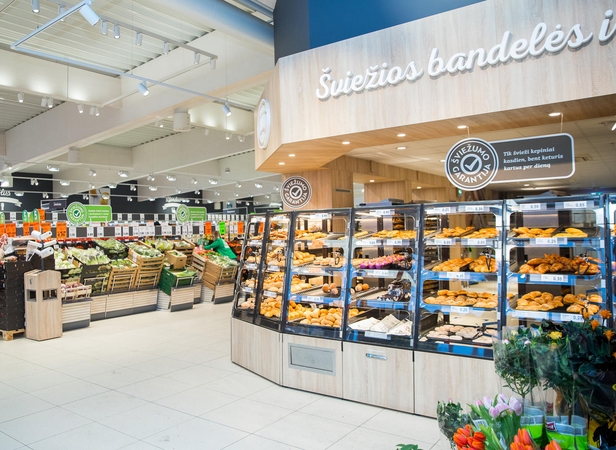 Naujoji parduotuvė Kaune – standartinė, tad „Lidl“ jau lankęsi pirkėjai nesunkiai ras įprastus skyrius ir jau pamėgtas prekes.