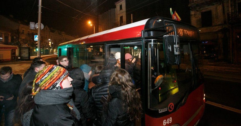Kaip naujametinę naktį važiuos viešasis transportas?
