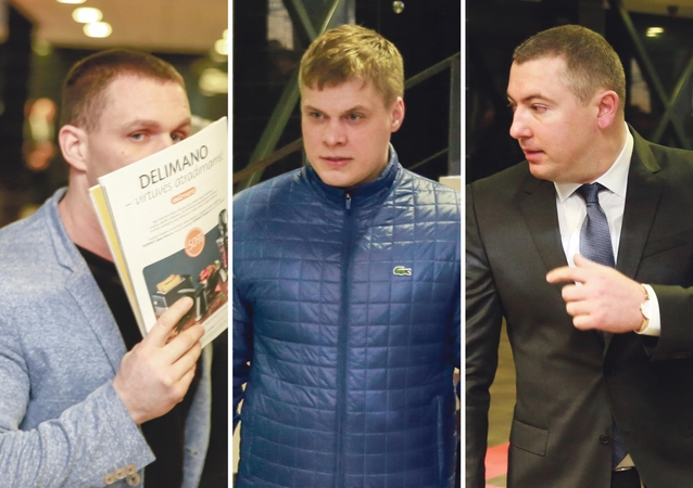 Pagrindiniai: grupuotės lyderiais teisėsaugininkai linkę laikyti A.Pliškiną (iš kairės), D.Bapkauską ir T.Žemrietą.