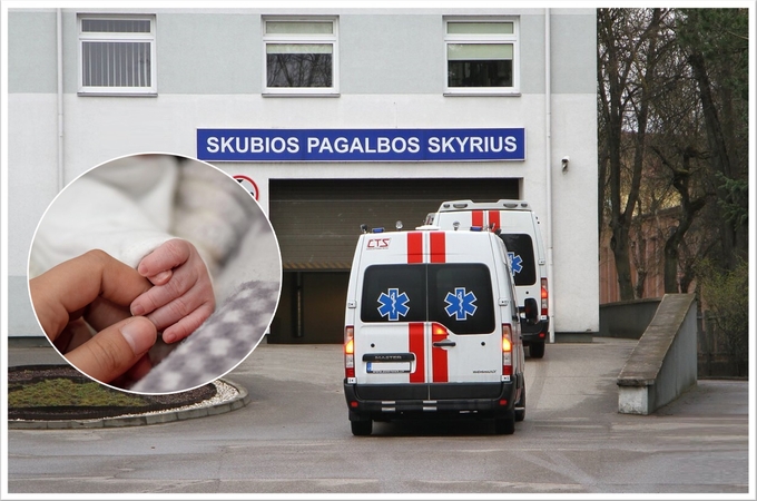 Tragedija Vilniuje: ligoninėje mirė kūdikis, iškritęs tėvams nešant vežimėlį laiptais