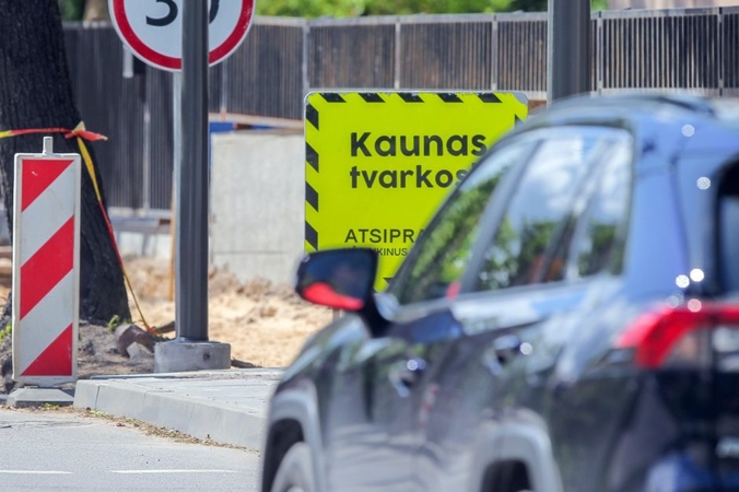 Svarbu vairuotojams: Europos prospekto atkarpoje – laikini eismo ribojimai