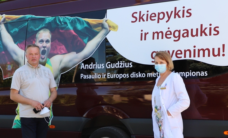 Pakaunėje skiepytis ragina ir sporto žvaigždės