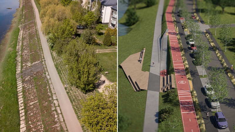 Nemuno krantinės vizija: akcentai kraštovaizdžiui, saugumui ir kauniečių patogumui