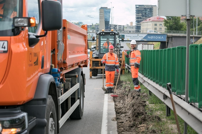 Įsibėgėja vienos judriausių sostinės gatvių atnaujinimas: kas jau padaryta?