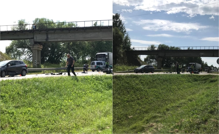 Utenos rajone motociklo ir automobilio susidūrimas baigėsi tragiškai 