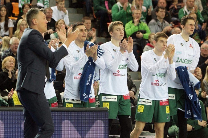 Pirmoji šių metų pergalė: „Žalgiris“ per plauką palaužė „Lietkabelį“ 