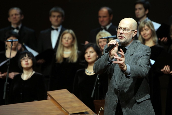 „Aukuras“ su muzikologu V.Gerulaičiu.