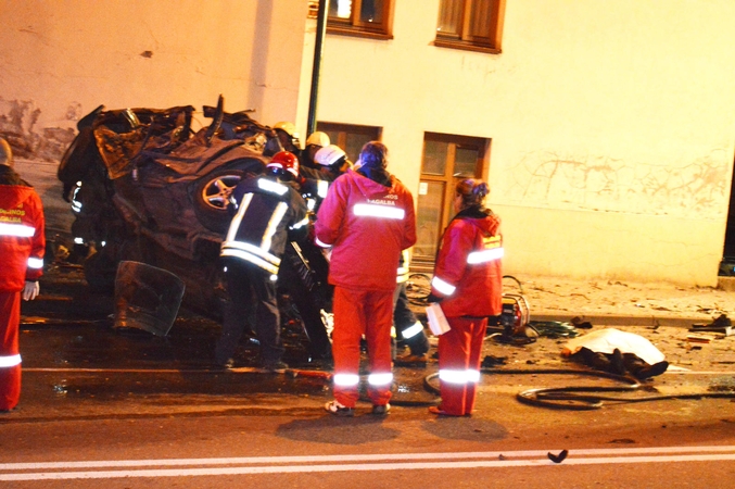 Avarija, dėl kurios, įtariama, kaltas tas pats jaunuolis. 