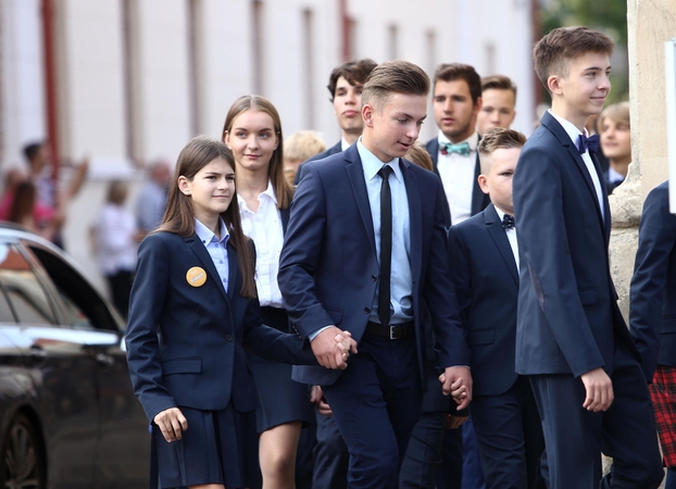 Mokslo metų pradžia miestą pripildė klegesio