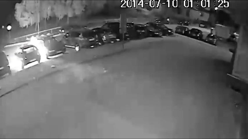 Klaipėdoje vos neužsiliepsnojo mašinos padegėjas (video)
