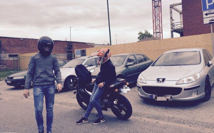 Sulaikytas motociklininkas be vairuotojo pažymėjimo