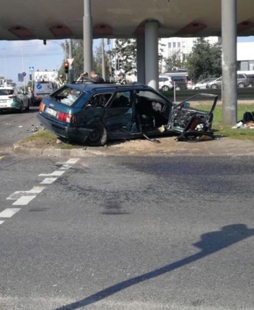 Vilniuje per automobilio avariją sužeisti 5 žmonės