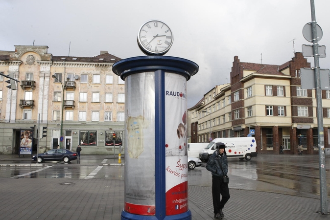 Laikrodis vėl klaidina klaipėdiečius