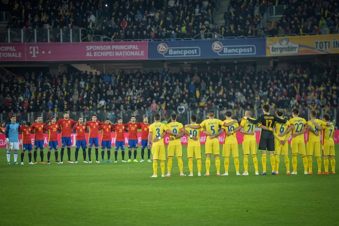 Rumunijos ir Ispanijos futbolo rinktinių kontrolinis mačas baigėsi lygiosiomis