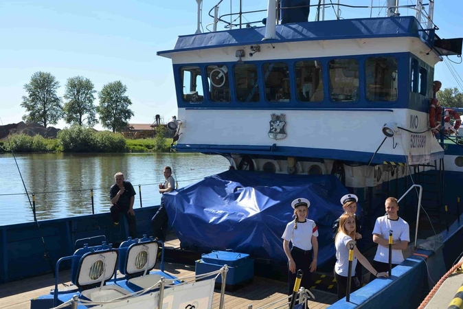 Akcija: Darlovo miesto jaunimas mielai leidžia laiką buvusiame žvejų laive „Franek Zubrcycki II“.