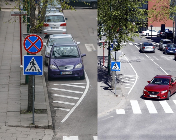 Pasitaisė: sumaištį kėlęs kelio ženklas buvo nukabintas.