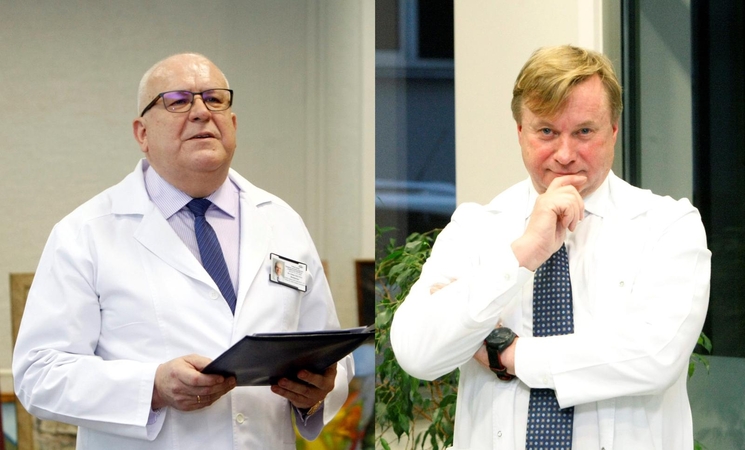 Mįslė: J.Sąlyga ir R.Sakalauskas – ilgamečiai ligoninių vadovai. Ar jie liks dirbti savo vietose, parodys netolima ateitis.