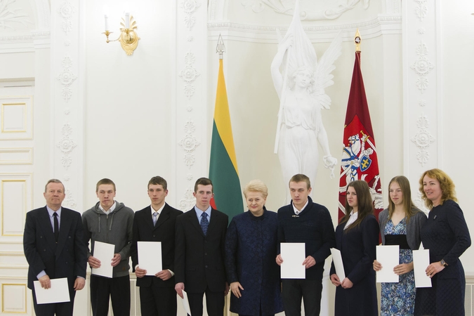 Prezidentė pagerbė specialiąją olimpiados rinktinę