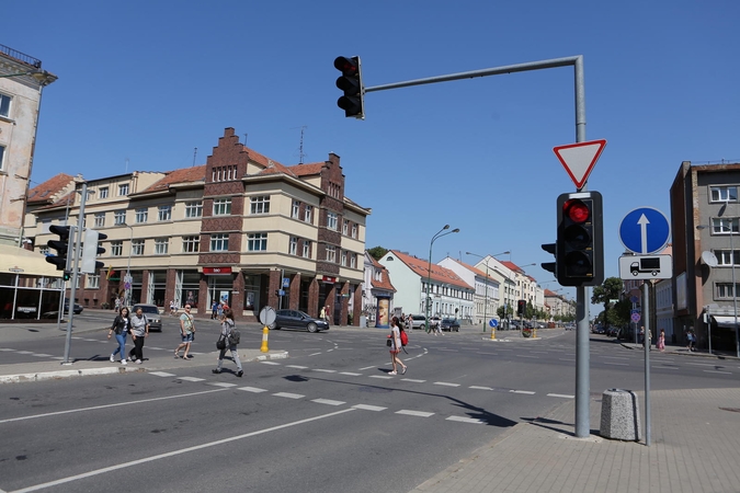 Vairuotojai raginami aplenkti miesto centrą (eismo schema)