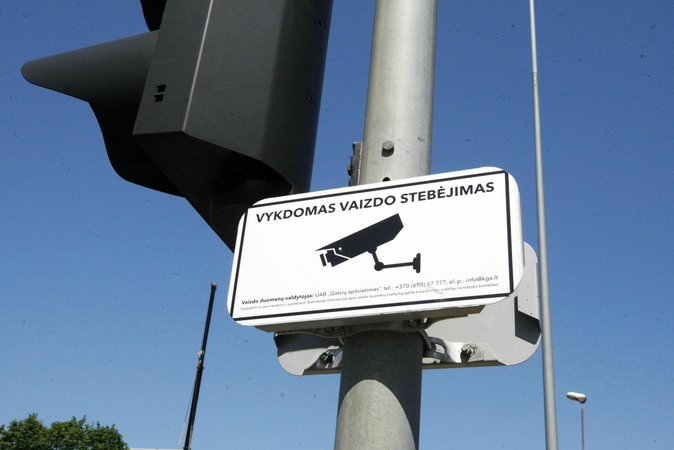 Uostamiesčio sankryžose – vaizdo kameros