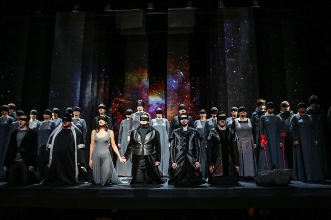 Scena iš P.Čaikovskio operos „Jolanta“ premjeros Klaipėdos muzikiniame teatre.