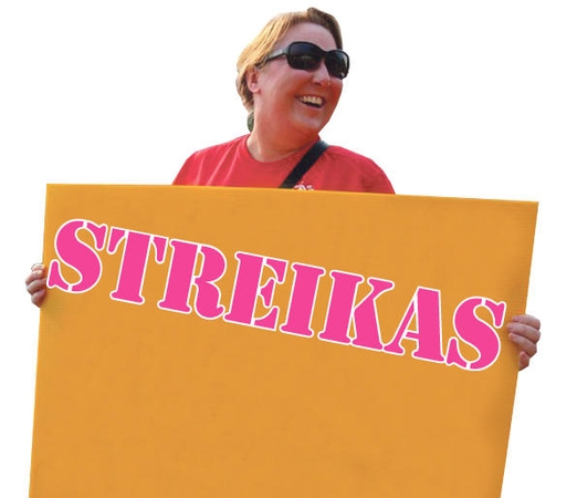 Variantas: dėl pedagogų streiko, kuris sukėlė sumaištį vaikus auginančiose šeimose, mokinių tėvai nusiteikę valstybę paduoti į teismą.