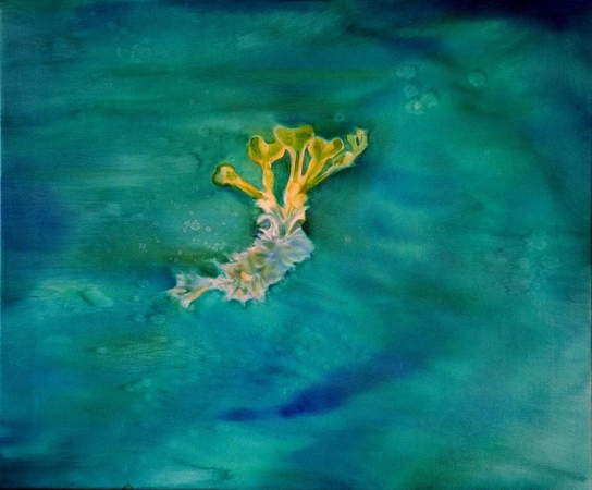 Paveikslai: R.Marčius. Be pavadinimo, aliejus, drobė, 50x60, 2015.