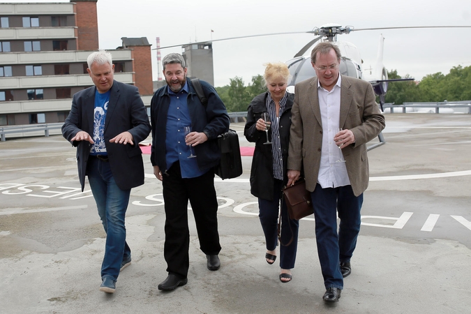 Džiazo virtuozai į Klaipėdą atskraidinti sraigtasparniu
