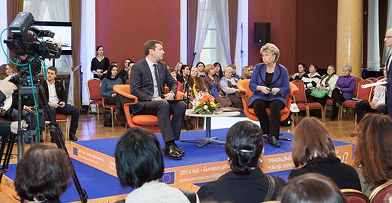 Vilniaus rotušėje A. Zuoko ir eurokomisarės diskusija