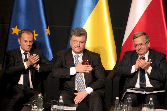 Ukrainos prezidentas kritikuoja nuolaidžiavimą Maskvai