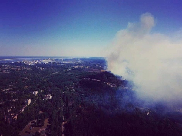 Gaisrai prie Černobylio užgesinti, pavojaus Lietuvai nėra