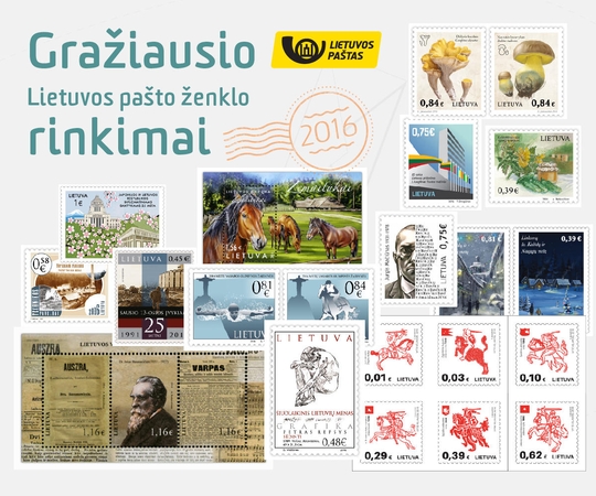 Bus renkamas gražiausias pasaulyje pašto ženklas