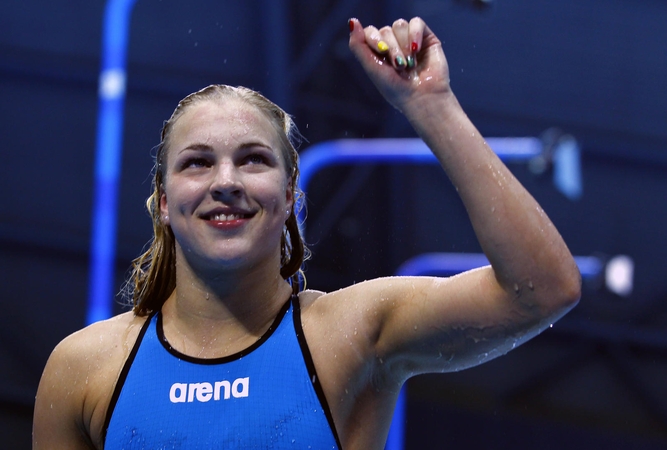 Sporto žvaigždyne – ir Lietuvos plaukikė