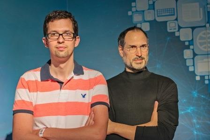 Tadas Deksnys ir Steve'as Jobsas